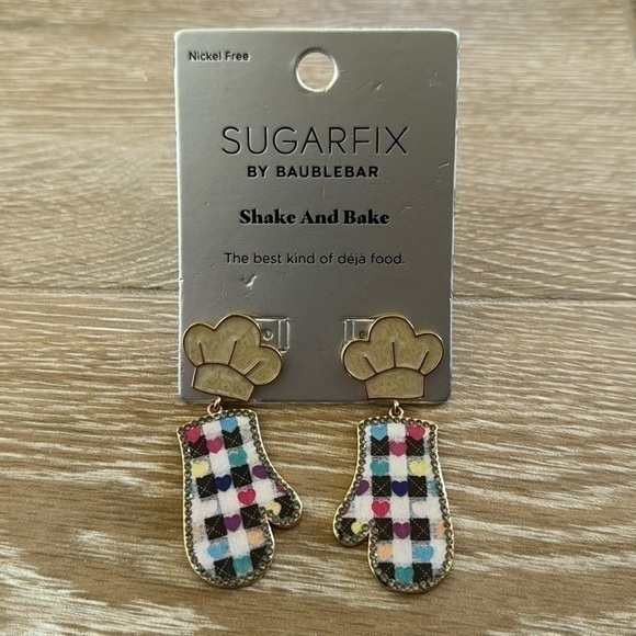 NWT Sugarfix by BaubleBar Shake and Bake Nickel Free Earrings - Picture 1 of 5